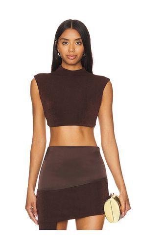 Backless Cropped Tee in . Size M, S, XS - Khanums - Modalova