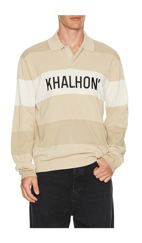 Coastal Stripe Knit Polo Jacket en . Taille L. Also en M, XL/1X, XXL/2X - Khalhon - Modalova