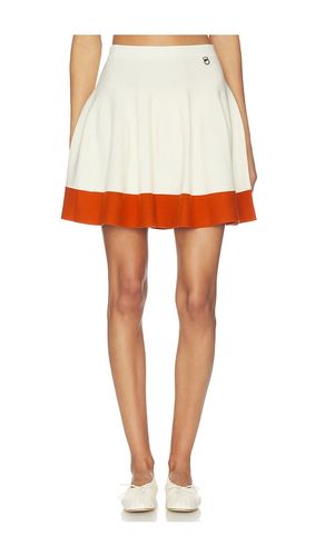 JUPE ÉVASÉE EN MAILLE VARSITY en . Taille XS. Also en S, M - Khalhon - Modalova