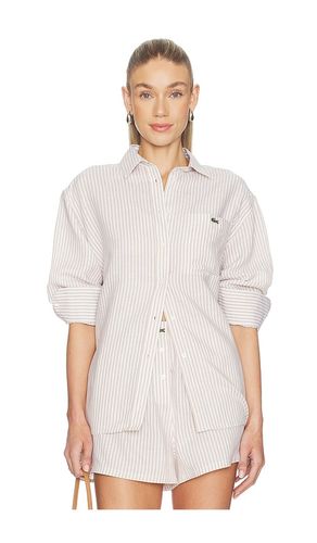 CHEMISE OVERSIZED EN TOILE en . Taille 36. Also en 42 - Lacoste - Modalova