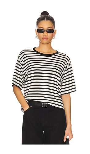 Striped Cropped Short Sleeve Tee in . Size M, S, XL, XS, XXS - La Ligne - Modalova