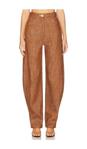 PANTALON JAMBES LARGES FORME BARREL TAILLE HAUTE en . Taille 0. Also en 2 - MATTHEW BRUCH - Modalova