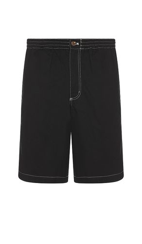 Contrast Stitch Elastic Waist Short in . Size S, XL/1X - Metalwood Studio - Modalova