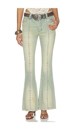 Studded Flared Jeans en . Taille 34/2. Also en 36/4, 38/6, 40/8, 42/10 - Markgong - Modalova