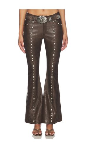 PANTALON FAUX LEATHER STUDDED FLARED en . Taille 34/2. Also en 38/6 - Markgong - Modalova