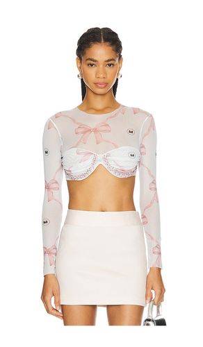 TOP CROPPED EN MESH in . Size M, S, XL, XS - Milkwhite - Modalova
