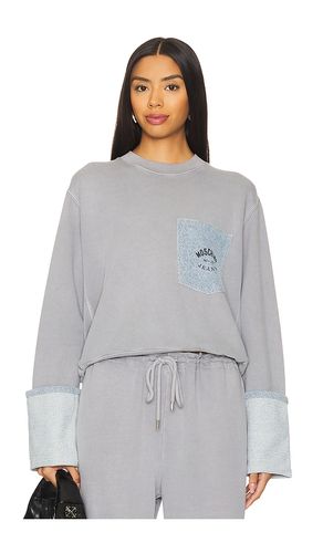 SWEAT AVEC DÉTAIL EN DENIM in . Size M, S, XS - Moschino Jeans - Modalova