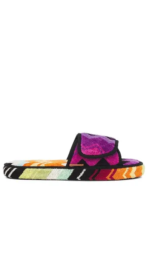 SLIPPERS GIACOMO OPEN SLIPPER W/TEAR in . Size L - Missoni Home - Modalova