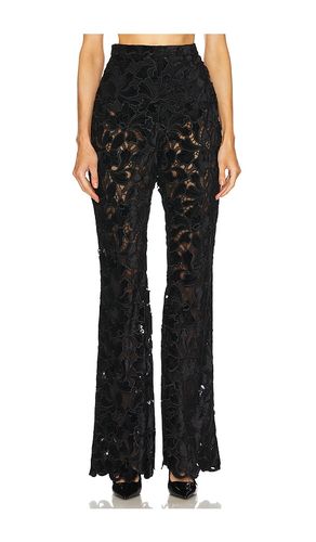 PANTALON FLORAL VELVET LACE in . Size 4/S, 6/SM, 8/M - Nadine Merabi - Modalova