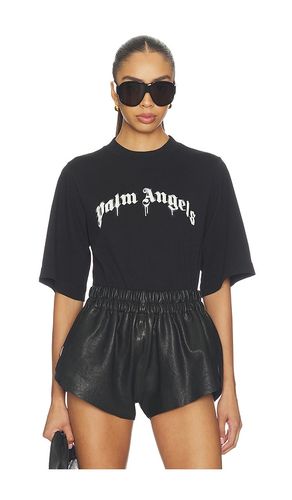 T-SHIRT CURVED LOGO BOXY en . Taille L. Also en M, S, XS - Palm Angels - Modalova