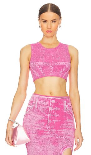 TOP CROPPED IMPRIMÉ DENIM LILLIAN in . Size L - PH5 - Modalova