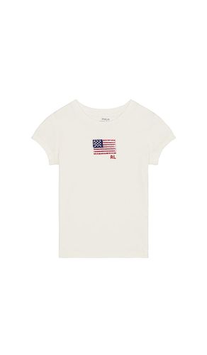 Kids Short Sleeve Cotton Jersey Flag Embroidered T Shirt en . Taille 2. Also en 3, 4, 5, 6 - Polo Ralph Lauren - Modalova