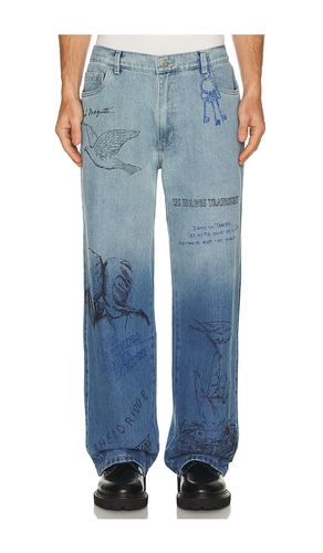 PANTALON EN DENIM SKETCH PRINT en . Taille 1. Also en 2, 3, 4 - Pas Une Marque - Modalova