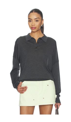 Silk Cashmere Boxy Long Sleeve Polo en . Taille L. Also en M, S, XL, XS, XXS - RENGGLI - Modalova