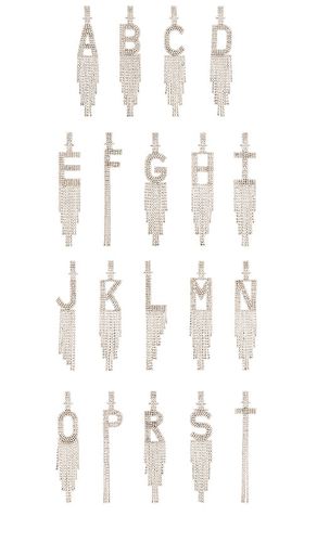 BOUCLES D'OREILLES ALPHABET in . Size E, F, G, H, I, L, N, O, R, T - retrofete - Modalova