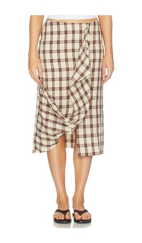 JUPE DRAPÉE À CARREAUX en ,. Taille 34. Also en 36, 38, 40 - Rohe - Modalova