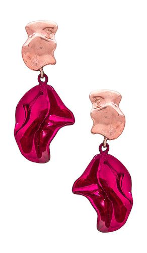 Two Tone Fold Mini Earrings in - Sterling King - Modalova