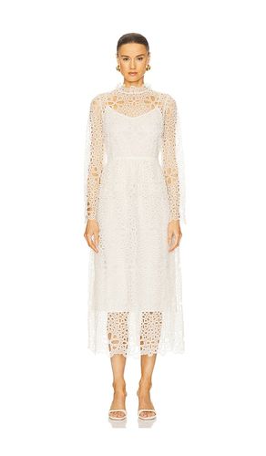 Lumi Eyelet Peplum Long Sleeve Dress in . Size 00, 2, 4, 6 - Sea - Modalova
