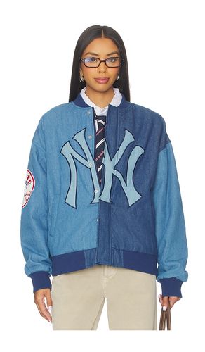 X REVOLVE Yankees Denim Logo Bomber en . Taille XS. Also en XXS - Terez - Modalova