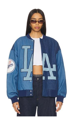 X REVOLVE Dodgers Denim Logo Bomber en . Taille M. Also en S - Terez - Modalova