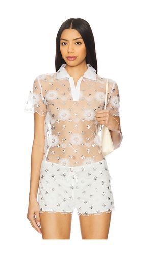 Embroidered Polo en . Taille 36. Also en 38 - Vivetta - Modalova