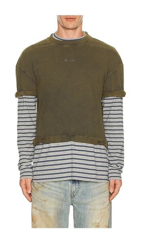 Layered Striped T-Shirt en . Taille S. Also en XL/1X - WE11DONE - Modalova