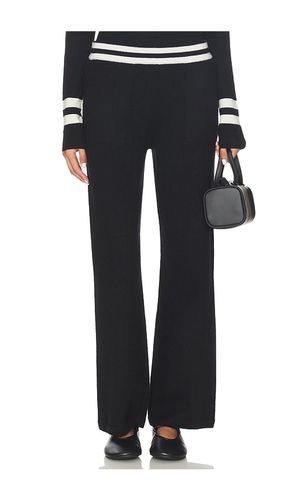 PANTALON EN CACHEMIRE JAMBES LARGES AVEC RAYURES en . Taille S. Also en M - White & Warren - Modalova