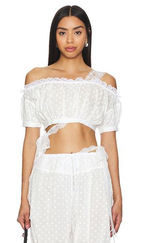 TOP CROPPED BRODÉ AVEC FRONCES in . Size XL - Yuhan Wang - Modalova