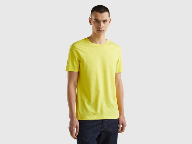 Benetton, T-shirt Gialla, taglia L, Giallo, Uomo - United Colors of Benetton - Modalova