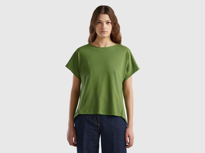 Benetton, T-shirt Manica A Kimono, taglia S, Verde Militare, Donna - United Colors of Benetton - Modalova