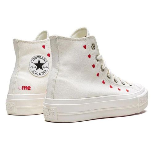 Chuck Taylor All-Star Lift Hi White Red - Converse - Modalova