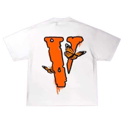 Juice Wrld x Vlone Butterfly T-shirt White - false - Modalova