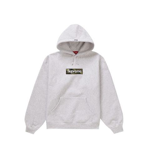 Hoodie Box Logo FW23 Ash Grey - Supreme - Modalova
