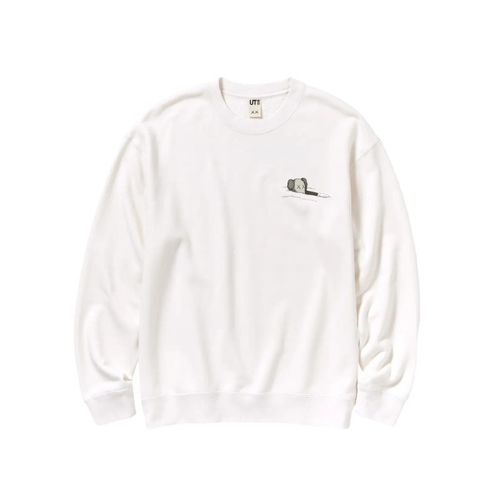 Sweat Kaws X Uniqlo Ocean White FW23 - false - Modalova