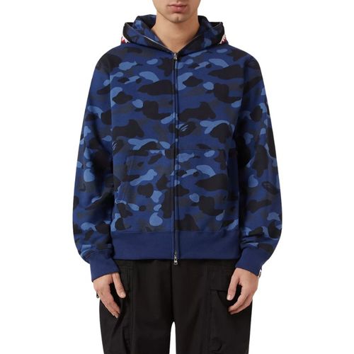 Full Zip Hoodie Camo Shark Blue - Bape - Modalova