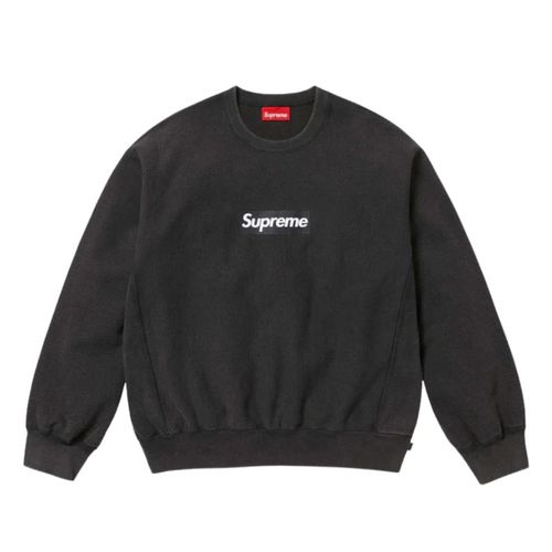 Sweat Supreme Washed Box Logo Black - Supreme - Modalova