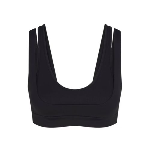 X SKIMS Women's Matte Double Strap Scoop Bra Obsidian - Nike - Modalova