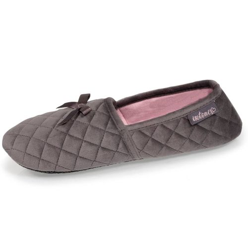 Chaussons Slippers Gris Foncé - Isotoner - Modalova