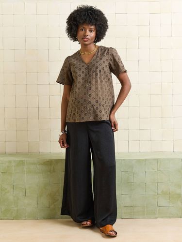 Pantalon fluide et large de grossesse - Vertbaudet - Modalova