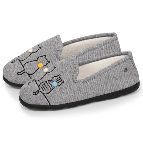 Chaussons Charentaises Souples, Ultra Confortables Et Légers, Confort Technologie Everywear Grisirisé - Isotoner - Modalova