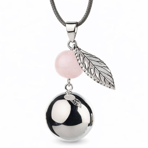 De Grossesse Collier Perle Et Feuille Argent - Bola - Modalova