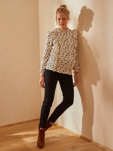 Jean de grossesse slim bandeau sans couture noir - Vertbaudet - Modalova
