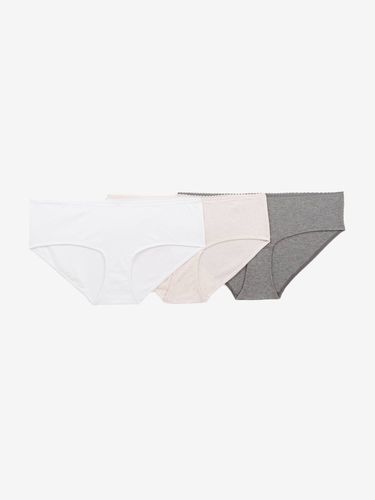 Lot de 3 shorties de grossesse en coton bio clair uni - Vertbaudet - Modalova