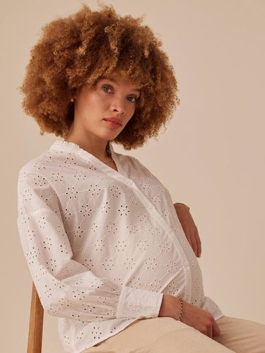 Chemise grossesse en broderie anglaise écru - Envie De Fraise - Modalova