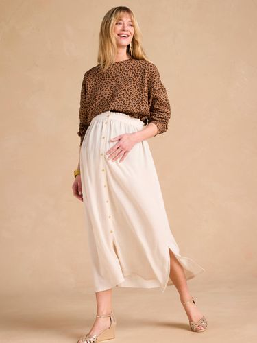 Jupe longue grossesse en viscose et lin - Envie De Fraise - Modalova
