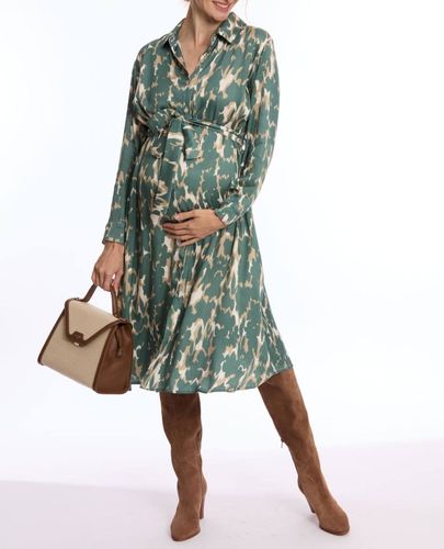 Robe Chemise De Grossesse Et D'allaitement Rym Multico - Cache Coeur - Modalova