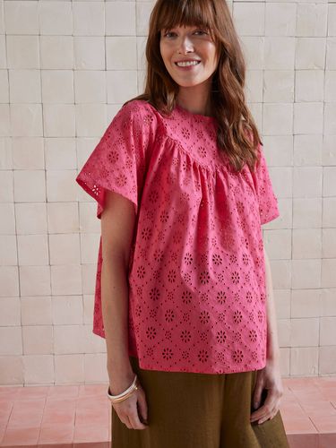 Blouse de grossesse broderie anglaise framboise - Vertbaudet - Modalova