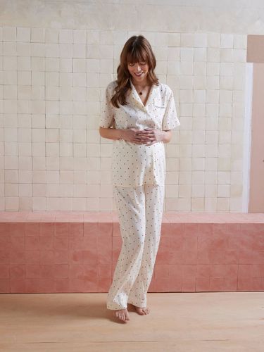 Ensemble 2 pièces pyjama Before and After personnalisable écru - Vertbaudet - Modalova