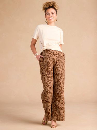 Pantalon de grossesse large en gaze de coton léopard - Envie De Fraise - Modalova