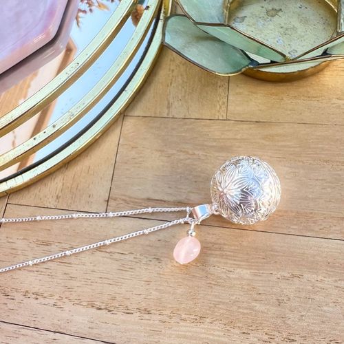Bola De Grossesse Argent Gravé Quartz Argent - A Mes Copines - Modalova